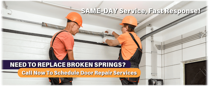 Broken Garage Door Spring Helotes TX